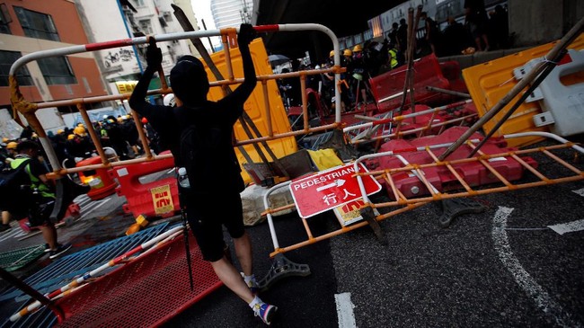 FOTO: Demonstrasi di Hong Kong Kembali Ricuh