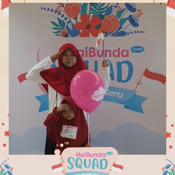 <p>Wah, happy banget nih! Terima kasih Bunda dan buah hati sudah ikutan Agustusan Seru HaiBundaSquad.  </p>