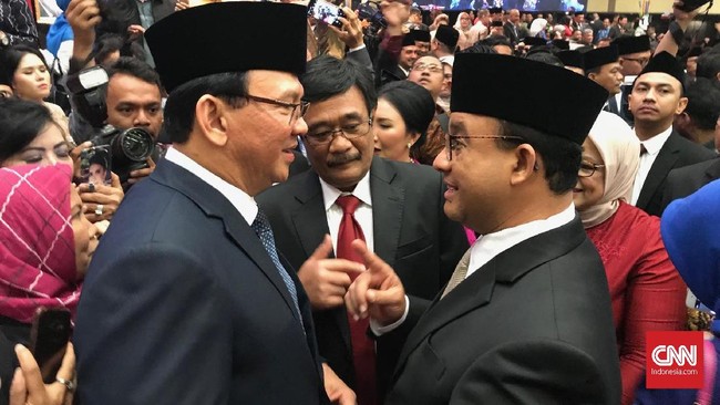 Ahok mengaku siap mendukung Anies Baswedan jika didukung PDIP maju di Pemilihan Gubernur (Pilgub) DKI Jakarta 2024.