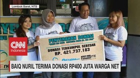 VIDEO: Baiq Nuril Terima Donasi Rp400 Juta dari Warganet