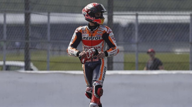 Pebalap Honda Marc Marquez mengungkapkan belum berniat menyiapkan pesta juara di MotoGP Thailand, 6 Oktober.