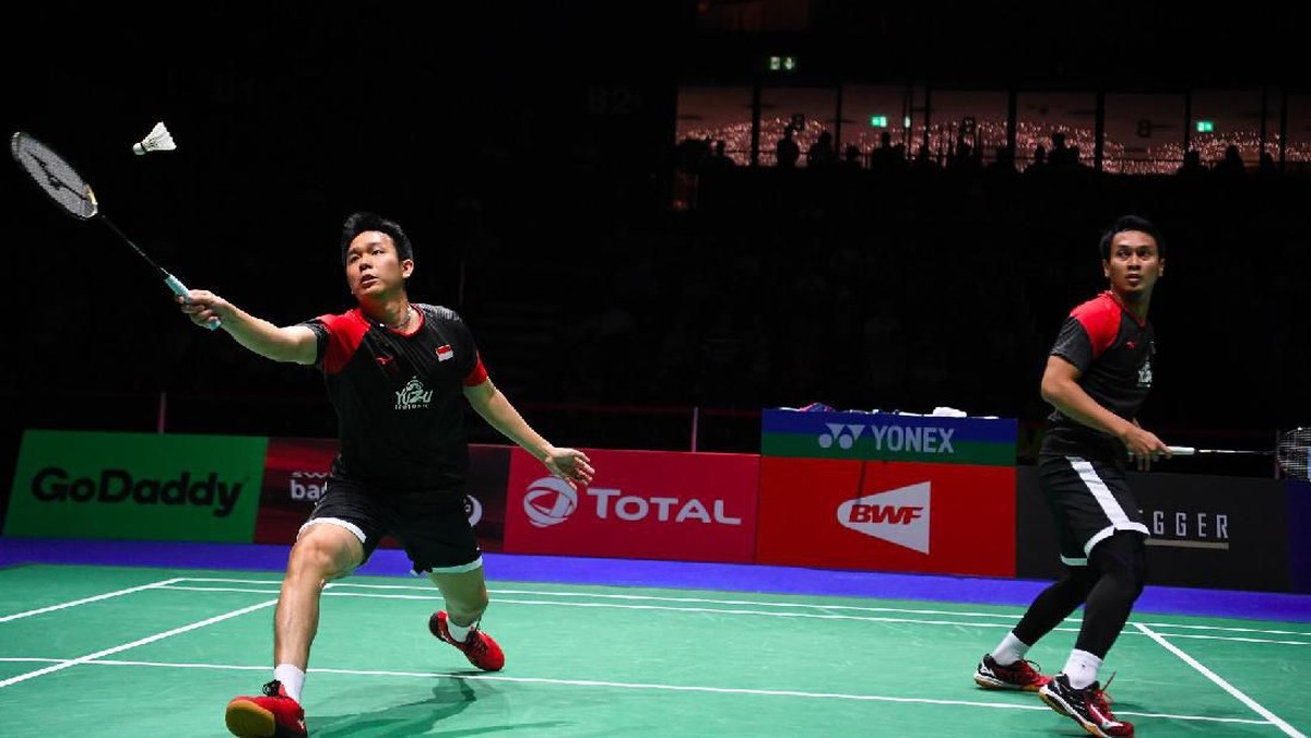 FOTO: Tinta Emas Ahsan/Hendra di Kejuaraan Dunia 2019