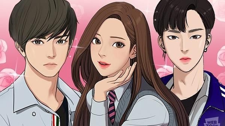 1. The Secret of Angle Make up bisa membuat pemakaianya menjadi lebi percaya diri, seperti tokoh utama dalam komik berikut.