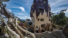 Rumah Terlilit Akar Jadi Objek Foto Populer di Dalat