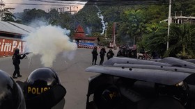 Demo Mahasiswa di Jayapura Papua, Aparat Blokade Jalan