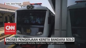 VIDEO: Proses Pengerjaan Kereta Bandara Solo Dikebut