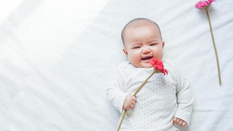 Ilustrasi bayi Family happiness