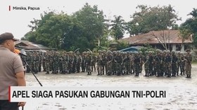 VIDEO: Apel Siaga Gabungan TNI-Polri di Mimika Papua