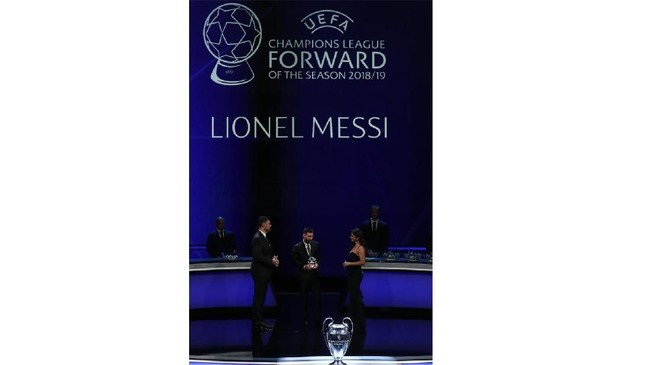 FOTO: Aksi Messi dan Ronaldo di Penghargaan Eropa 2019