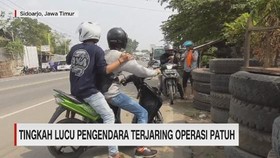 VIDEO: Tingkah Lucu Pengendara Terjaring Operasi Patuh