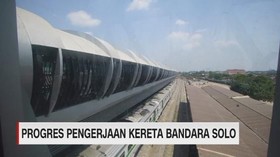 VIDEO: Pengerjaan Kereta Bandara Solo Dikebut