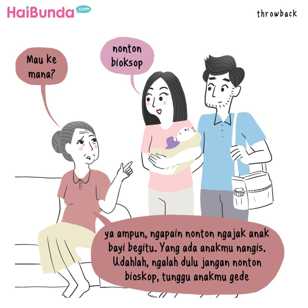 Apa pengalaman Bunda dan Ayah saat ajak si kecil nonton bioskop? Sama dengan yang dialami keluarga Bunda di komik ini tak? Share dong, Bun, di kolom komentar.