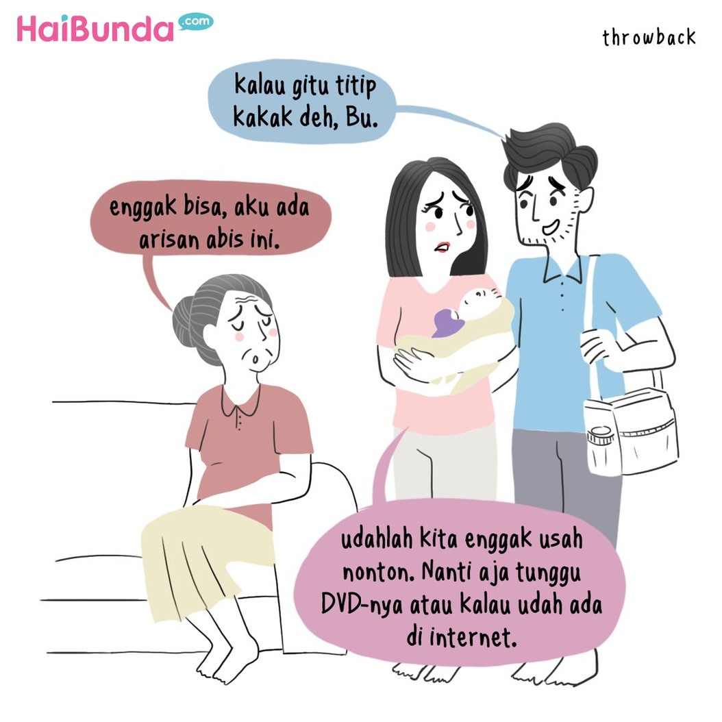 Apa pengalaman Bunda dan Ayah saat ajak si kecil nonton bioskop? Sama dengan yang dialami keluarga Bunda di komik ini tak? Share dong, Bun, di kolom komentar.
