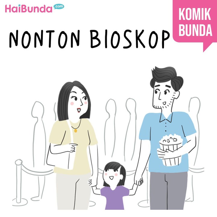 Apa pengalaman Bunda dan Ayah saat ajak si kecil nonton bioskop? Sama dengan yang dialami keluarga Bunda di komik ini tak? Share dong, Bun, di kolom komentar.