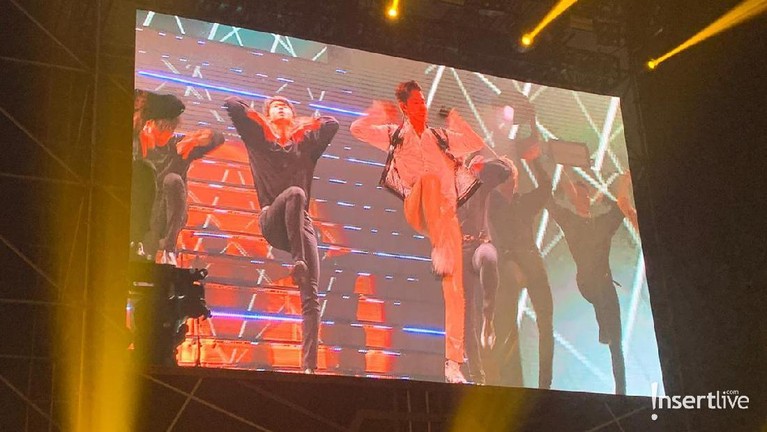 Beberapa keseruan Konser TVXQ sapa para Cassiopeia di ICE BSD, Tangerang, Sabtu (31/8).