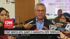 VIDEO: PDIP Minta KPU Ganti 3 Anggota DPR Terpilih