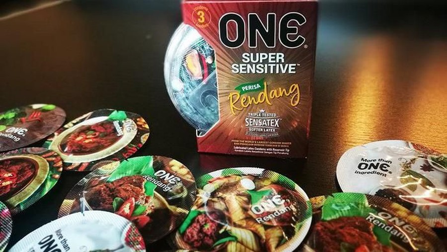 Kondom rasa rendang ini menjadi viral di dunia maya.