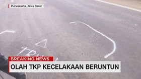 VIDEO: Olah TKP Kecelakaan Beruntun Tol Purbaleunyi
