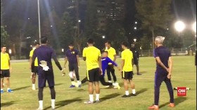 VIDEO: Jelang Lawan Indonesia, Malaysia Latihan Tertutup