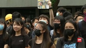 VIDEO: Dukung Demonstran, Mahasiswa Hong Kong Boikot Kuliah