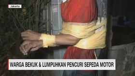 VIDEO: Warga Bekuk Pencuri Sepeda Motor