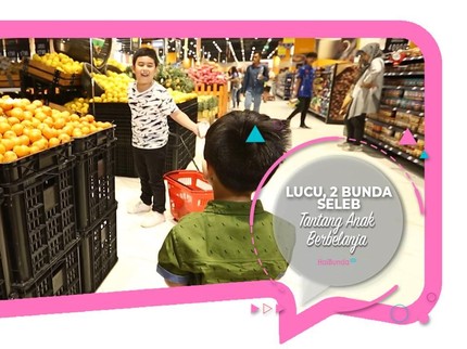 Lucu, 2 Bunda Seleb Tantang Anak Berbelanja
