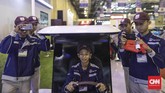 FOTO: Pameran Kendaraan Listrik Perdana di Indonesia Indonesia Electric Motor Show 2019 di gedung Balai Kartini, Jakarta, Rabu (4/9) sebagai sarana edukasi kendaraan listrik ke masyarakat.