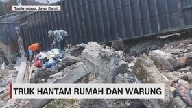 VIDEO: Truk Hantam Rumah dan Warung