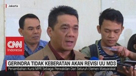 VIDEO: Gerindra Tak Keberatan Akan Revisi UU MD3
