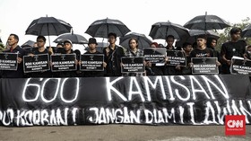 600 Aksi Kamisan di Seberang Istana Tanpa Keadilan Negara