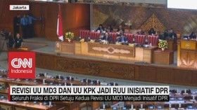 VIDEO: DPR Sepakat RUU KPK & RUU MD3 Jadi RUU Inisiatif DPR