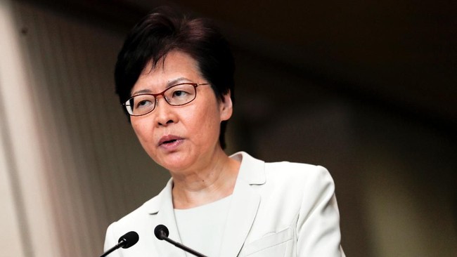 Pemimpin eksekutif Hong Kong Carrie Lam, mengingatkan Amerika Serikat untuk tidak turut campur dalam masalah demonstrasi di kota itu