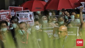 FOTO : Aksi Tolak Revisi UU KPK