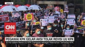 VIDEO: 1.000 Pegawai KPK Gelar Aksi Tolak Revisi UU KPK