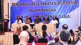Deklarasi Papua Damai Disaksikan Panglima TNI dan Kapolri