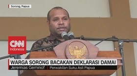 VIDEO: Warga Sorong Bacakan Deklarasi Damai