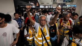 Pedemo Hong Kong Setop Aksi untuk Peringati Tragedi 9/11