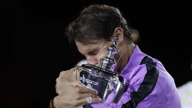 FOTO: Juara US Open Jadi Gelar Ke-19 Nadal