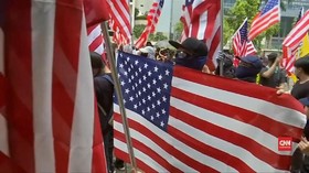 VIDEO: Pedemo Minta Trump Bebaskan Hong Kong dari China