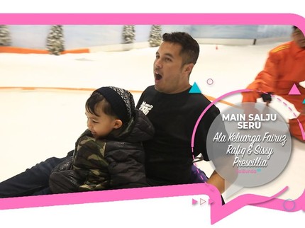 Main Salju Seru Ala Keluarga Fairuz Rafiq & Sissy Prescillia