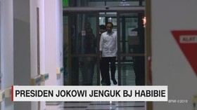 VIDEO: Presiden Jokowi Jenguk BJ Habibie