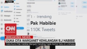 VIDEO: Duka Cita Warganet Kehilangan BJ Habibie
