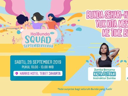 Ikutan Zumba Bareng HaiBunda Squad Septembergerak Yuk, Bun