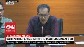 VIDEO: Saut Situmorang Mundur Dari Pimpinan KPK