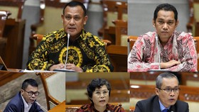 FOTO: Voting Memilih Pimpinan KPK di Tengah Malam Buta