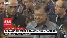 VIDEO: JK Tanggapi Terpilihnya Pimpinan Baru KPK