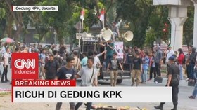 VIDEO: Situasi Gedung KPK Usai Ricuh