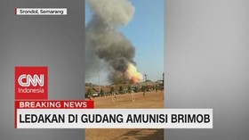 VIDEO: Detik-Detik Ledakan Gudang Amunisi Brimob di Semarang