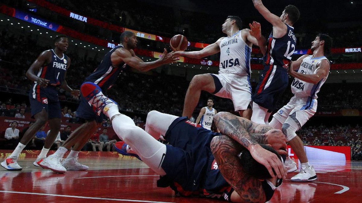 FOTO: Argentina Jumpa Spanyol di Final Kejuaraan Dunia Basket