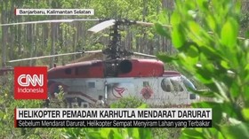 VIDEO: Helikopter Pemadam Karhutla Mendarat Darurat